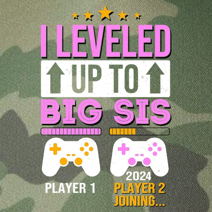 I Leveled Up To Big Sis Player 2 Joining 2024 Legacy Tie Dye Trucker Hat