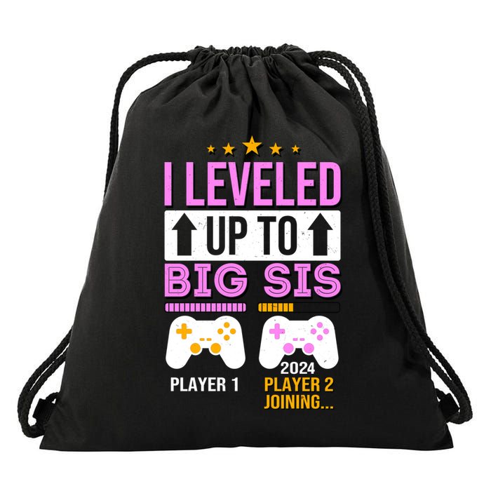 I Leveled Up To Big Sis Player 2 Joining 2024 Drawstring Bag