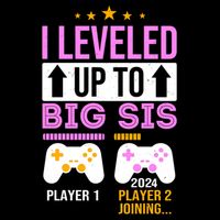 I Leveled Up To Big Sis Player 2 Joining 2024 Drawstring Bag