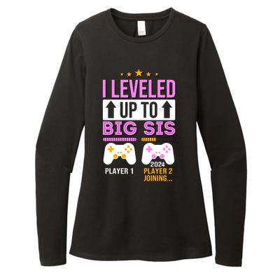 I Leveled Up To Big Sis Player 2 Joining 2024 Womens CVC Long Sleeve Shirt