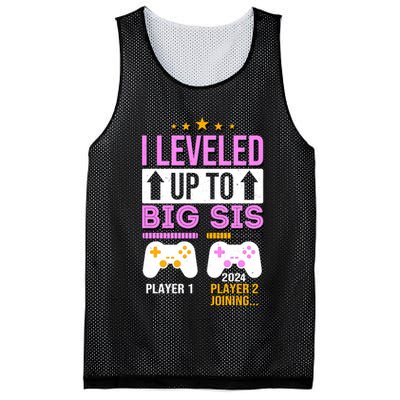 I Leveled Up To Big Sis Player 2 Joining 2024 Mesh Reversible Basketball Jersey Tank