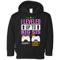 I Leveled Up To Big Sis Player 2 Joining 2024 Toddler Hoodie