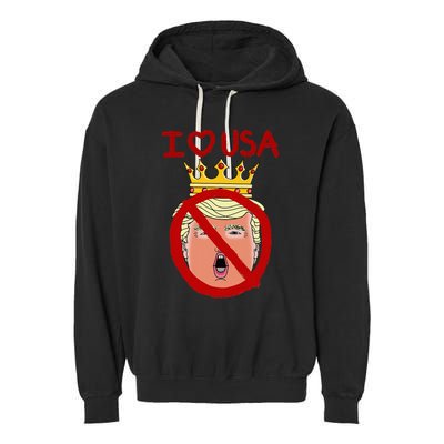 I Love Usa Cancel King Trump! Garment-Dyed Fleece Hoodie