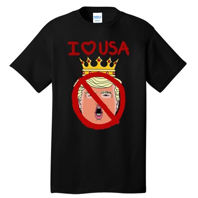 I Love Usa Cancel King Trump! Tall T-Shirt