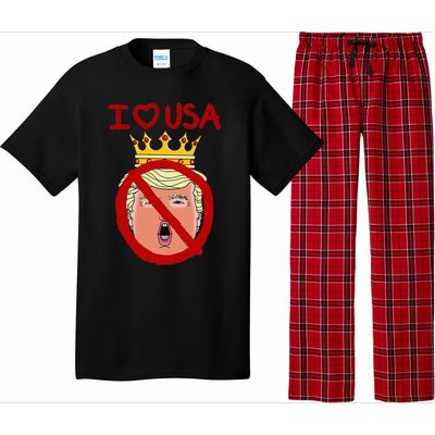 I Love Usa Cancel King Trump! Pajama Set