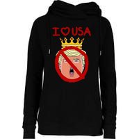 I Love Usa Cancel King Trump! Womens Funnel Neck Pullover Hood