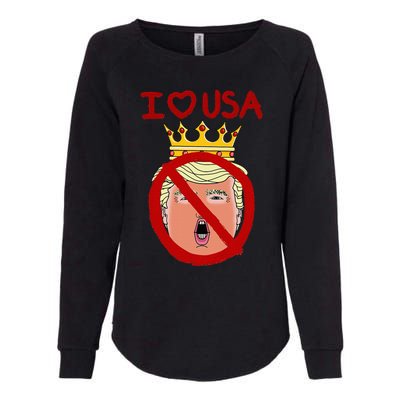 I Love Usa Cancel King Trump! Womens California Wash Sweatshirt