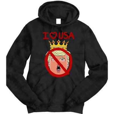 I Love Usa Cancel King Trump! Tie Dye Hoodie