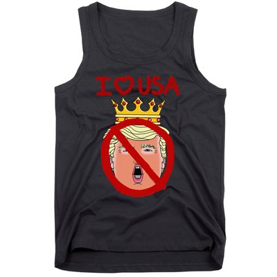 I Love Usa Cancel King Trump! Tank Top