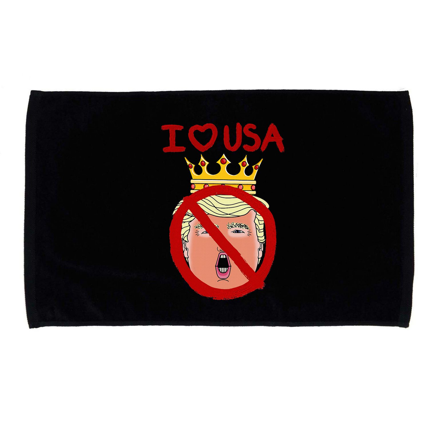 I Love Usa Cancel King Trump! Microfiber Hand Towel