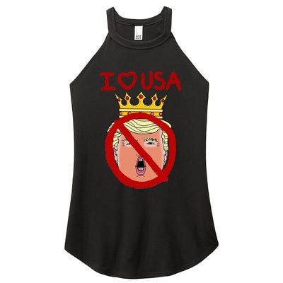 I Love Usa Cancel King Trump! Women's Perfect Tri Rocker Tank