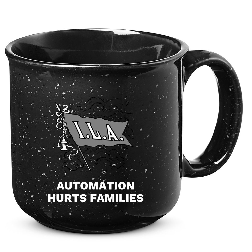 Ila Longshoremen Union Strike Port Workers Union 15oz Campfire Ceramic Mug