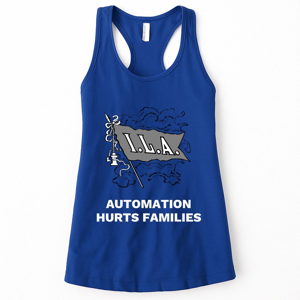 Ila Longshoremen Union Strike Port Workers Union Womens Tank Top