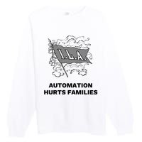 Ila Longshoremen Union Strike Port Workers Union Premium Crewneck Sweatshirt