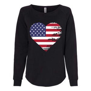 I Love Usa Cool Gift Womens California Wash Sweatshirt