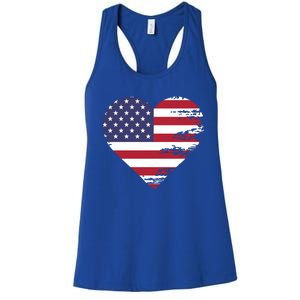 I Love Usa Cool Gift Women's Racerback Tank