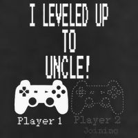 I Leveled Up To Uncle New Uncle Gaming Garment-Dyed Fleece Hoodie