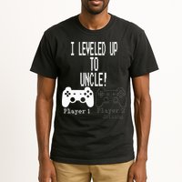 I Leveled Up To Uncle New Uncle Gaming Tall T-Shirt