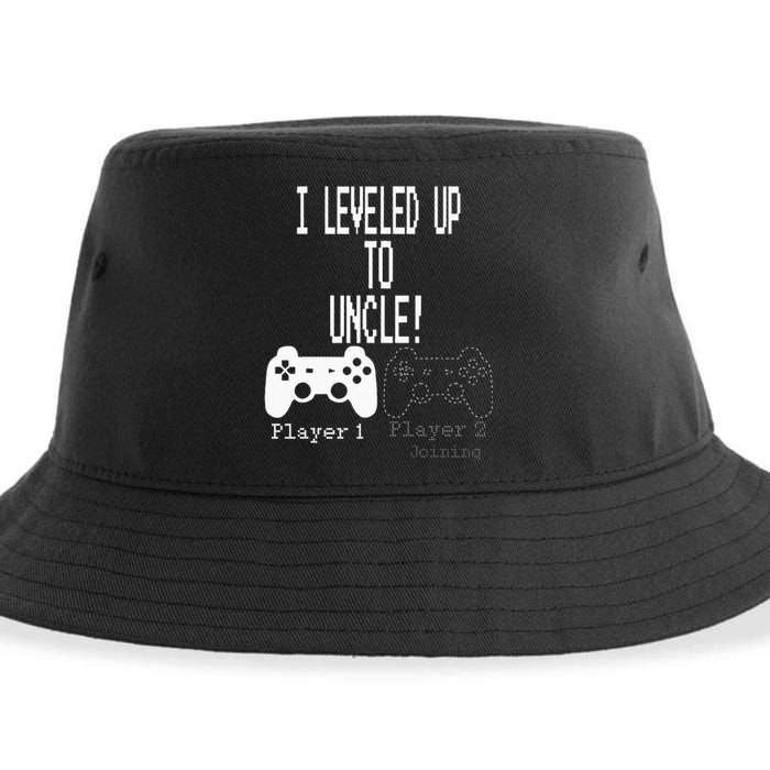 I Leveled Up To Uncle New Uncle Gaming Sustainable Bucket Hat