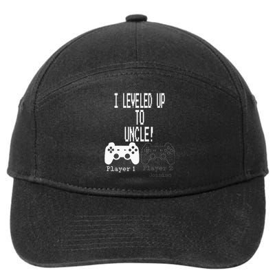 I Leveled Up To Uncle New Uncle Gaming 7-Panel Snapback Hat