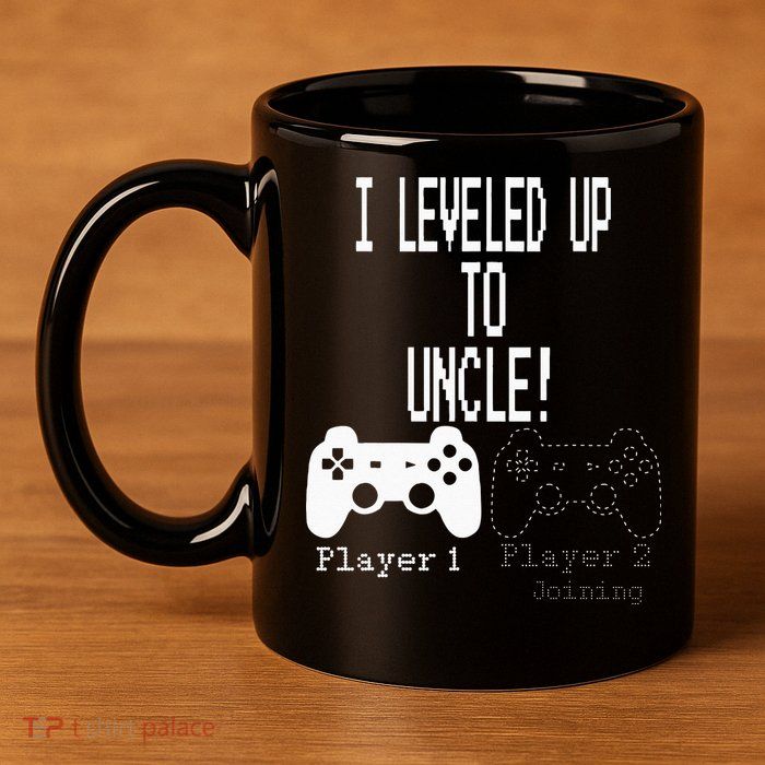 I Leveled Up To Uncle New Uncle Gaming 11oz C Handle Ceramic Mug