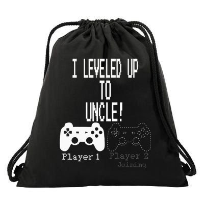 I Leveled Up To Uncle New Uncle Gaming Drawstring Bag