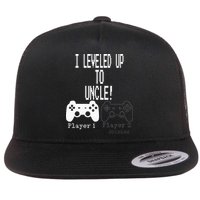 I Leveled Up To Uncle New Uncle Gaming Flat Bill Trucker Hat