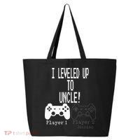 I Leveled Up To Uncle New Uncle Gaming 25L Jumbo Tote