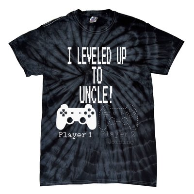 I Leveled Up To Uncle New Uncle Gaming Tie-Dye T-Shirt