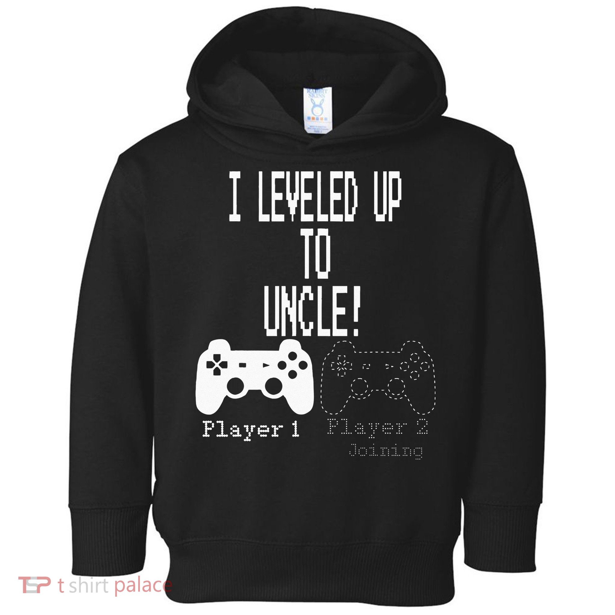 I Leveled Up To Uncle New Uncle Gaming Toddler Hoodie