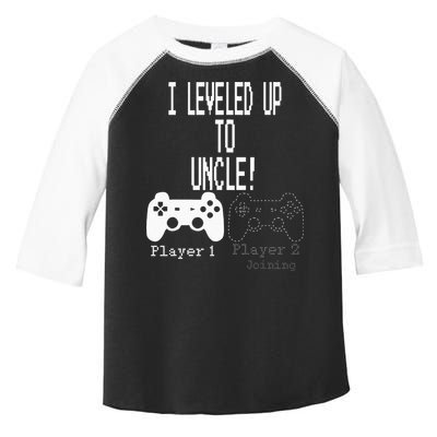 I Leveled Up To Uncle New Uncle Gaming Toddler Fine Jersey T-Shirt