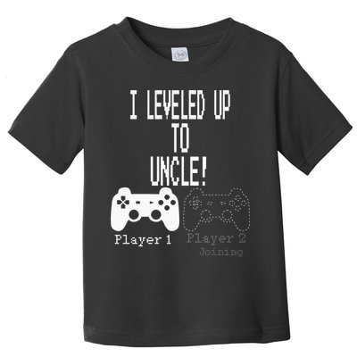 I Leveled Up To Uncle New Uncle Gaming Toddler T-Shirt