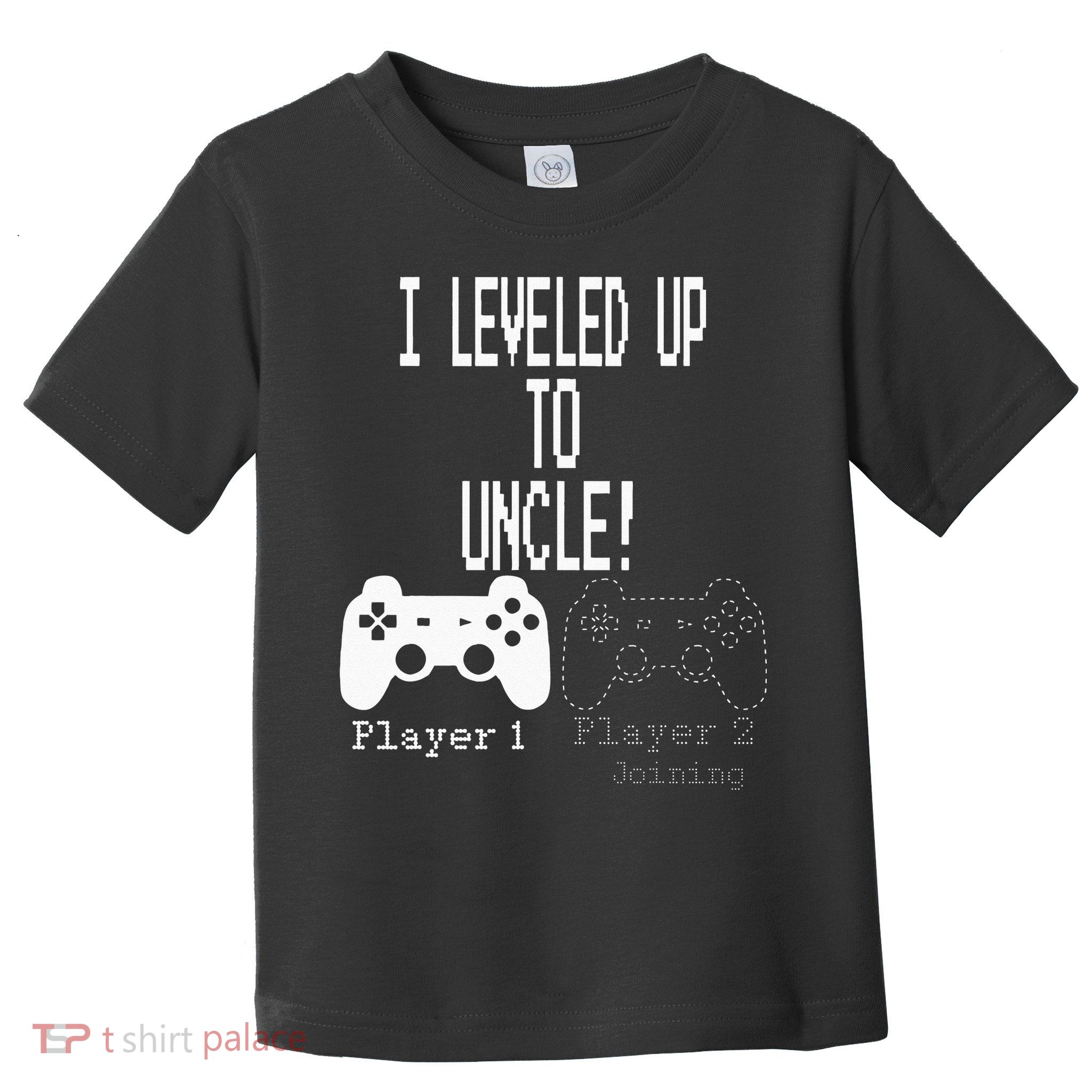 I Leveled Up To Uncle New Uncle Gaming Toddler T-Shirt