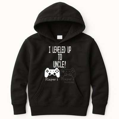 I Leveled Up To Uncle New Uncle Gaming Kids Hoodie