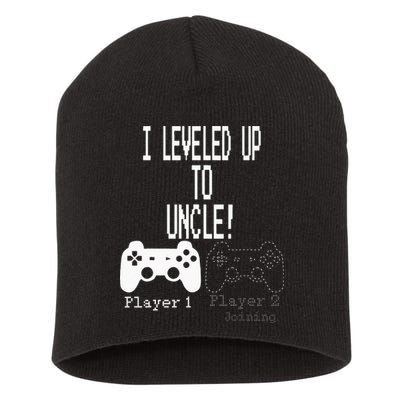 I Leveled Up To Uncle New Uncle Gaming Short Acrylic Beanie