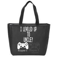 I Leveled Up To Uncle New Uncle Gaming Zip Tote Bag