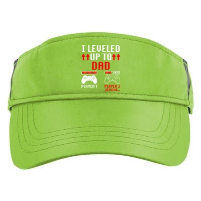 I Leveled Up To Dad Player 2 Loading Funny Gamer Match Gift Adult Drive Performance Visor