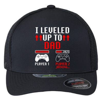 I Leveled Up To Dad Player 2 Loading Funny Gamer Match Gift Flexfit Unipanel Trucker Cap