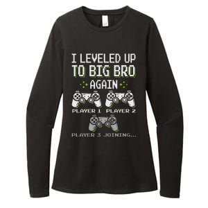 I Leveled Up To Big Bro Again Brother Gamer Funny Video Game Womens CVC Long Sleeve Shirt