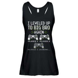 I Leveled Up To Big Bro Again Brother Gamer Funny Video Game Ladies Essential Flowy Tank