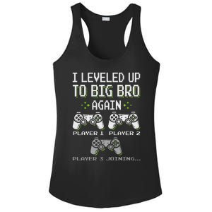 I Leveled Up To Big Bro Again Brother Gamer Funny Video Game Ladies PosiCharge Competitor Racerback Tank