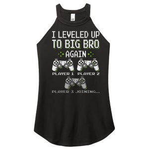 I Leveled Up To Big Bro Again Brother Gamer Funny Video Game Women's Perfect Tri Rocker Tank