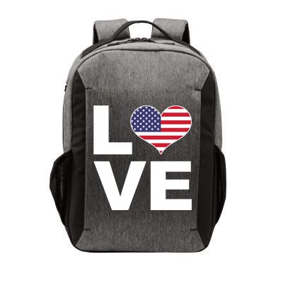 I Love Usa Great Gift Heart Flag Usa Gift Vector Backpack