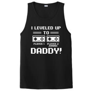 I Leveled Up To Daddy New Parent Gamer Dad Promoted Gift PosiCharge Competitor Tank