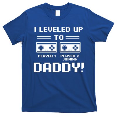 I Leveled Up To Daddy New Parent Gamer Dad Promoted Gift T-Shirt
