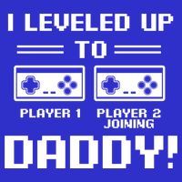 I Leveled Up To Daddy New Parent Gamer Dad Promoted Gift 16 in Basic Backpack