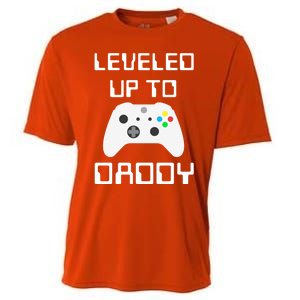 I Leveled Up To Daddy Soon To Be Daddy Dad Level Unlocked Gift Cooling Performance Crew T-Shirt