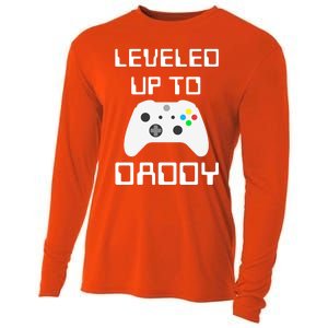 I Leveled Up To Daddy Soon To Be Daddy Dad Level Unlocked Gift Cooling Performance Long Sleeve Crew