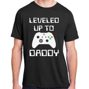 I Leveled Up To Daddy Soon To Be Daddy Dad Level Unlocked Gift Adult ChromaSoft Performance T-Shirt