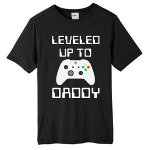 I Leveled Up To Daddy Soon To Be Daddy Dad Level Unlocked Gift Tall Fusion ChromaSoft Performance T-Shirt